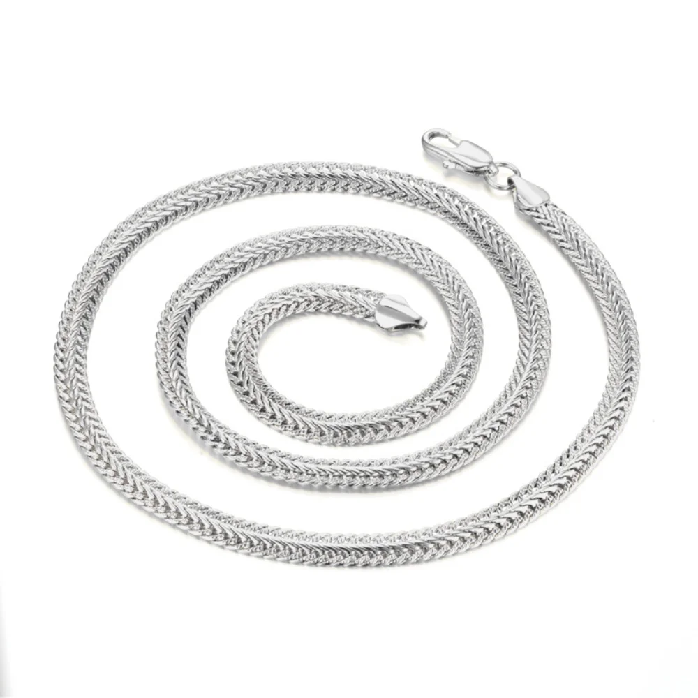 

6MM Men's Silver Color Necklace Hip Hop Stainless Steel Metal Snake Link Chain for Mens Womens Basic Gold Tone Chokers