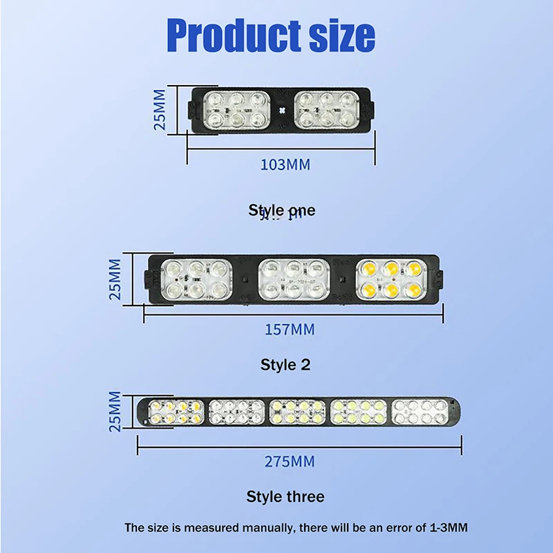 New1PCS Truck LED Light Side Flashing Warning Emergency Indicator Lamp For Van Truck Motorcycle Pickup Offroad Decor Accessories
