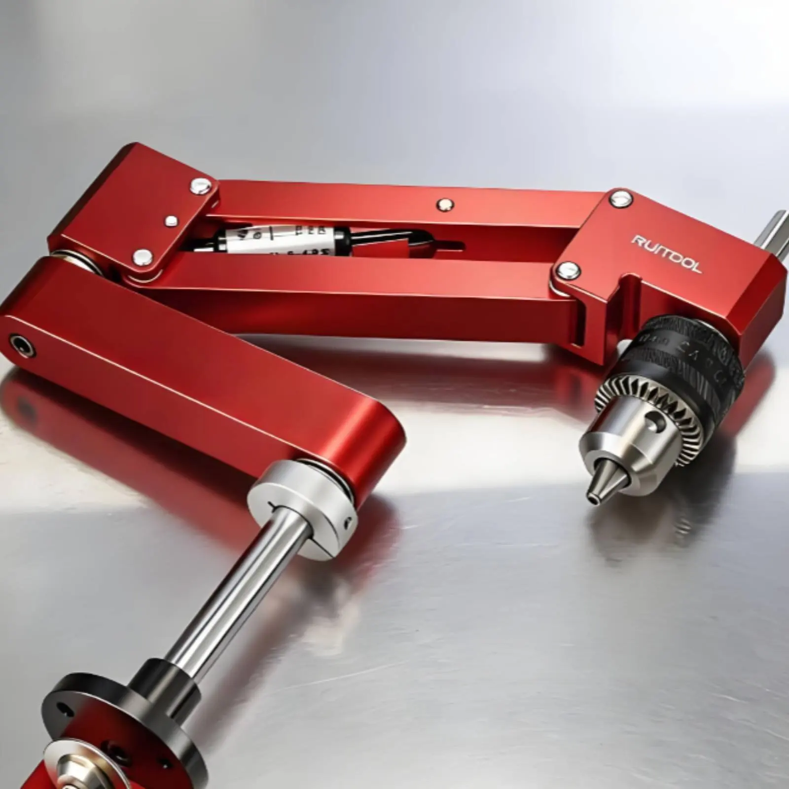 Perpendicular Horizontal Tapping Stand High Accuracy Hand Drill Tapping Fixture Workshop Tool Aluminum Alloy for Metalworkers