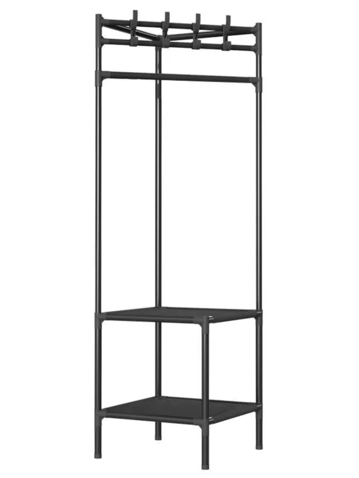 Floor Corner Rack Clothes Rack,Shoes Storage Shelves for living Room Jackets Coat hanging,Shoes Organization