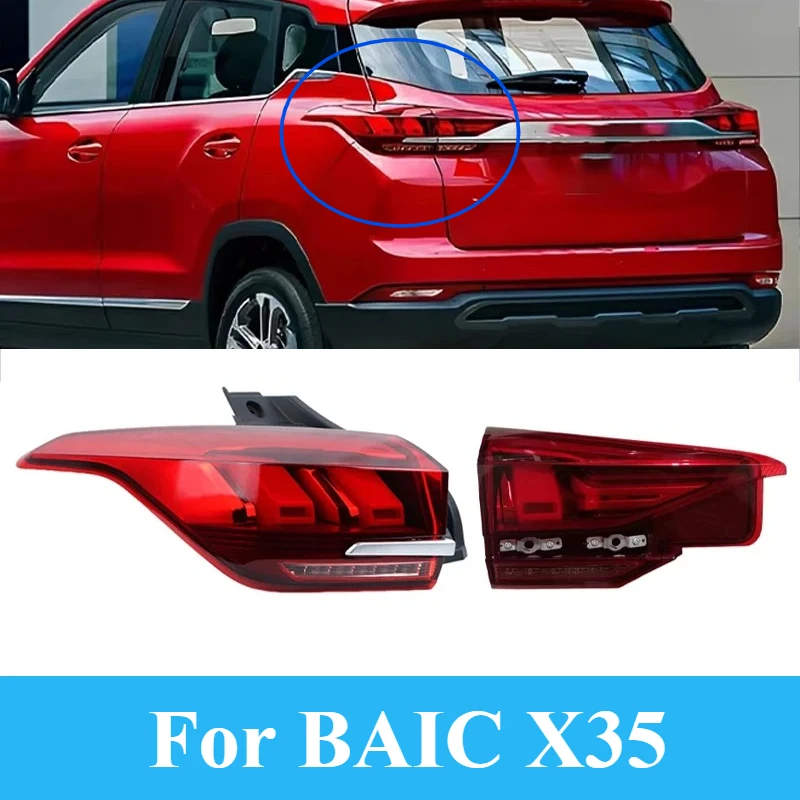 For BAIC X35 Taillight Brake Light Car Tail Lamp Brake Reverse Turn Signal Warning Lamp A00091199 A00091200 A00091197