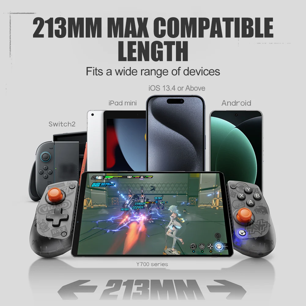 GameSir X5s Zenless Zone Zero Edition Stretch Mobile Game Controller Bluetooth Gamepad For Android iOS Switch 2 PC Gaming