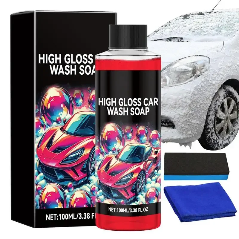 100ml Car Cleaning Foam Liquid Large Capacity High Concentration Foam Car Wash Liquid Auto Washing Car Wash Supplies Accessories