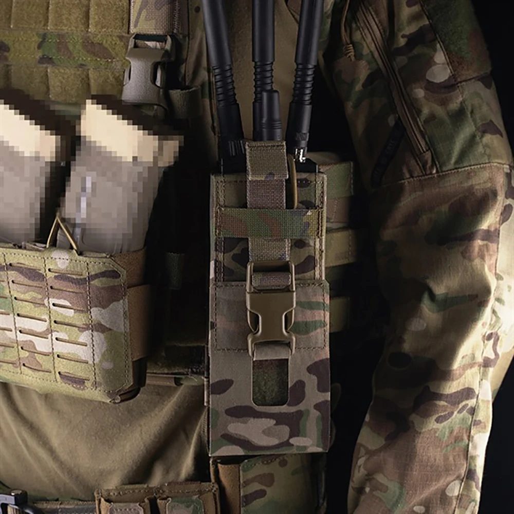 Bolsa radio táctica MOLLE universal ajustable para PRC152 - imagen 4