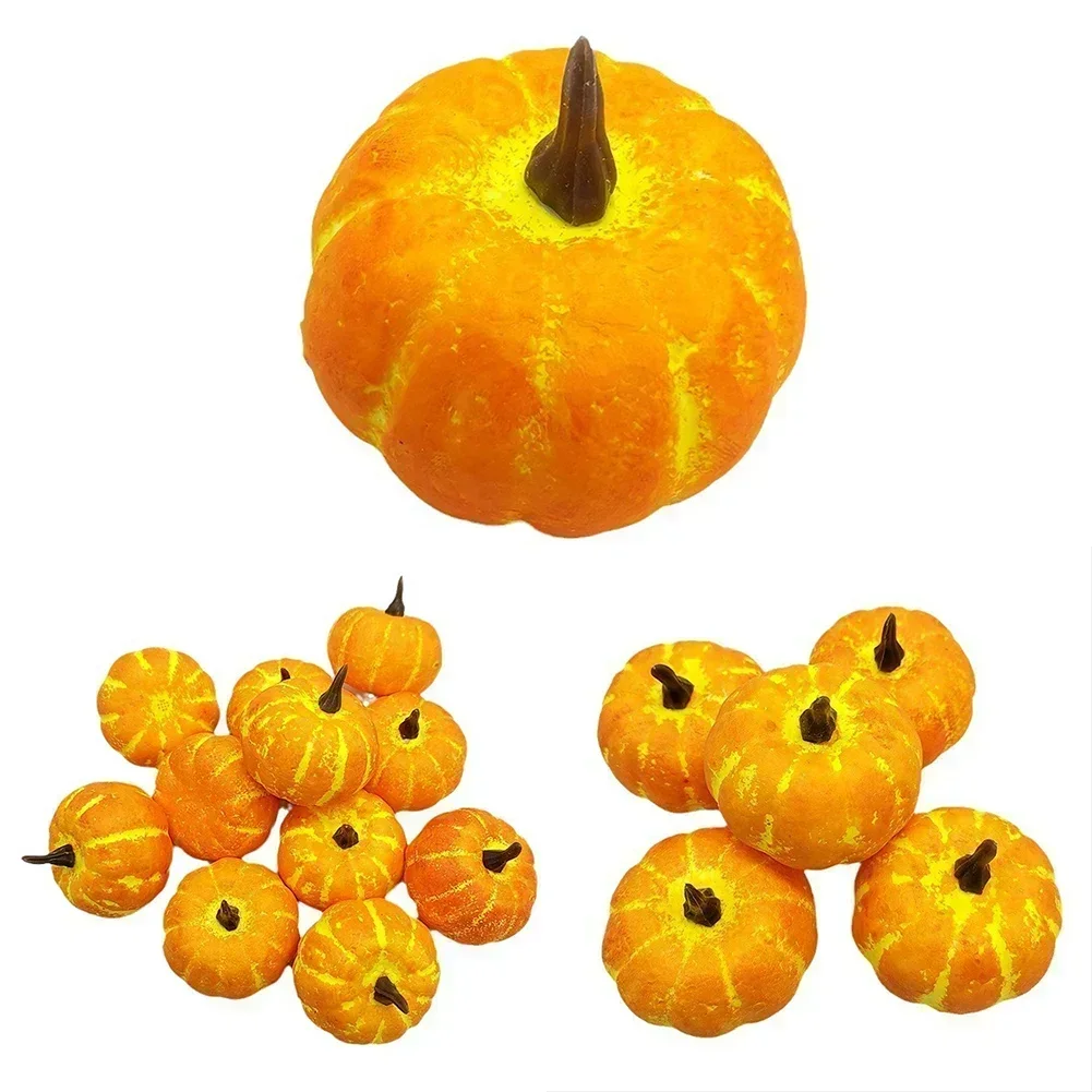 Decorazione di zucca Simulazione di verdure Artigianato fai-da-te Zucca artificiale Simulazione finta di verdure Halloween Homedecor Prop Artigianato fai-da-te