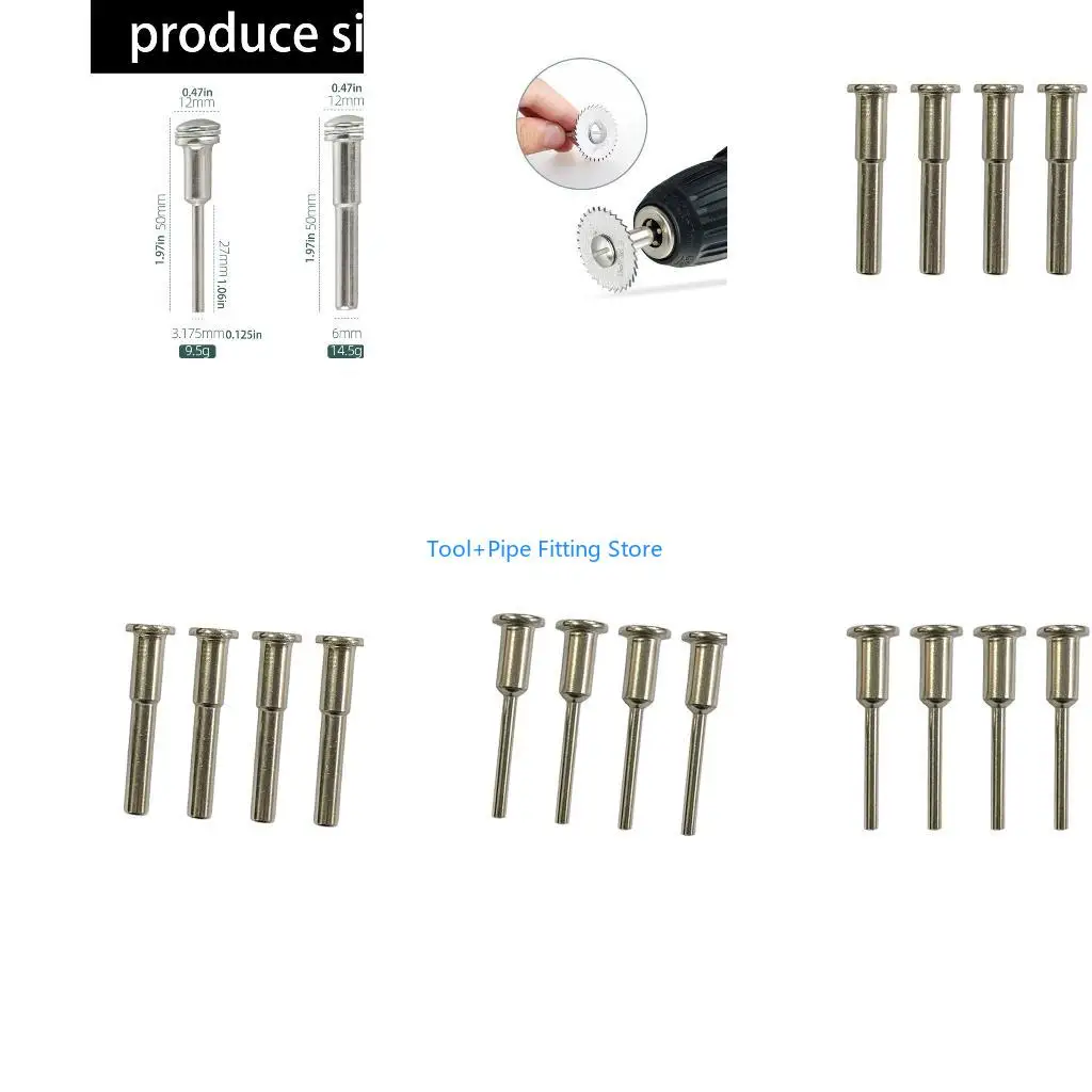 F92B High Performances Sawing Blade Mandrel For Rotary Tool 3.175mm 6mm Shank Size