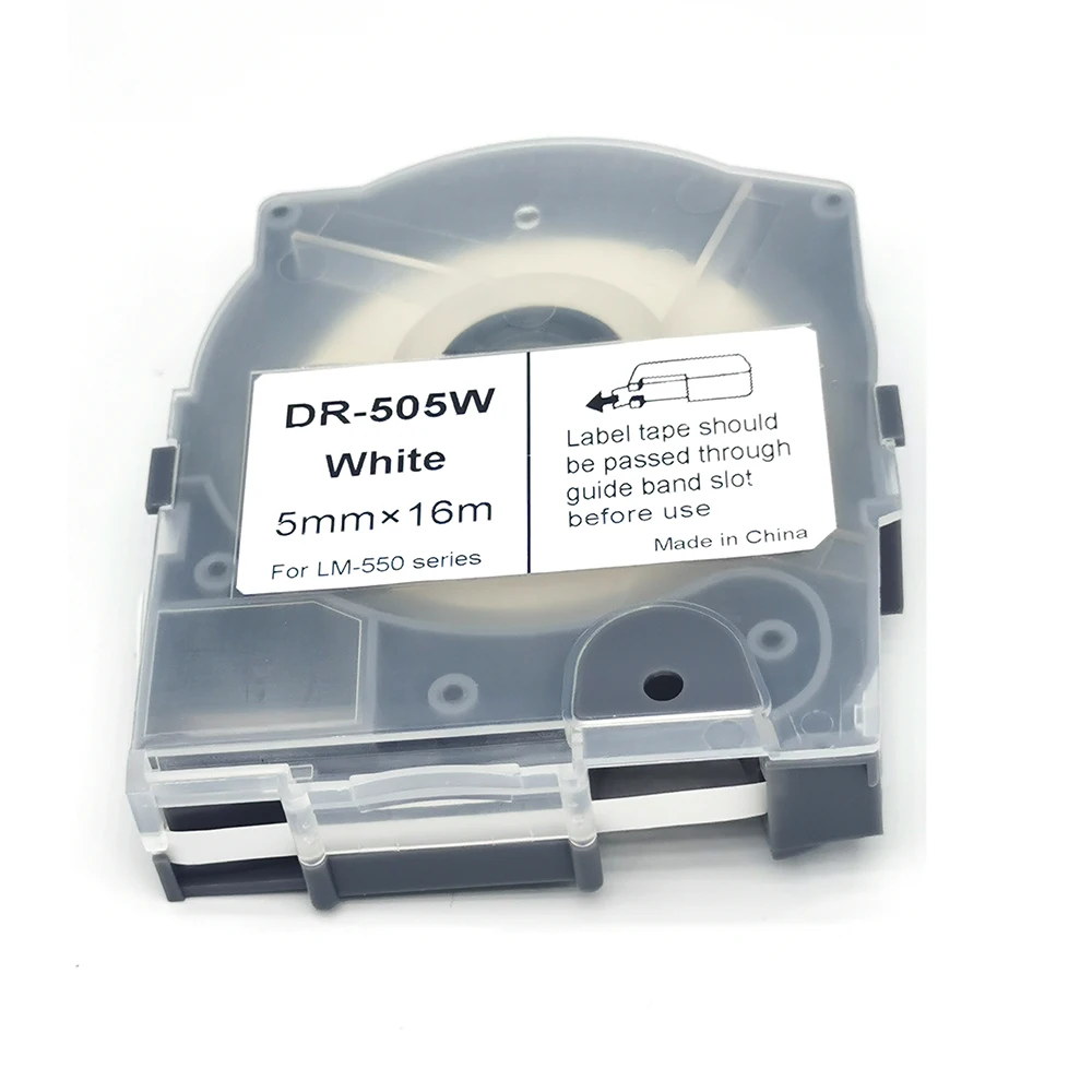 1 шт. ленточная кассета (совместимая) этикетка для трубчатого принтера, Электронная гравировальная машина, искусственная кожа/ПК, искусственная кожа/ПК