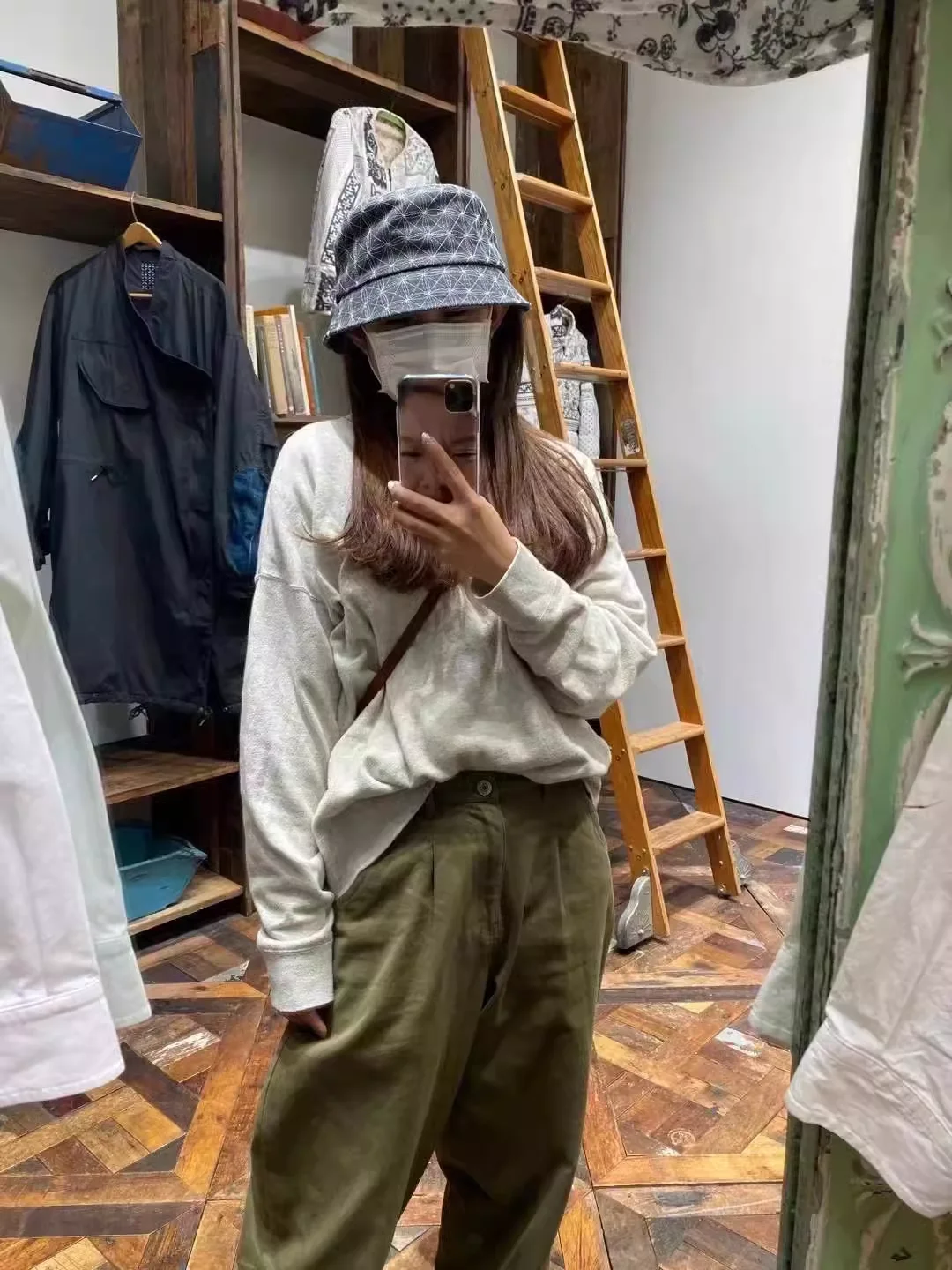 VISVIM WMV ICT DOME BUCKET HAT Sashiko bucket hat sun hat sun hat