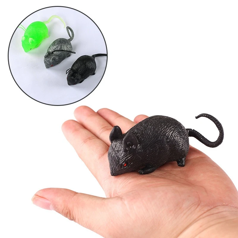 Simulation PVC Rat Fake Mouse Model Prop Halloween Gift Toy Party Decoration Practical Jokes Novetly Funny Toys New 1pcs