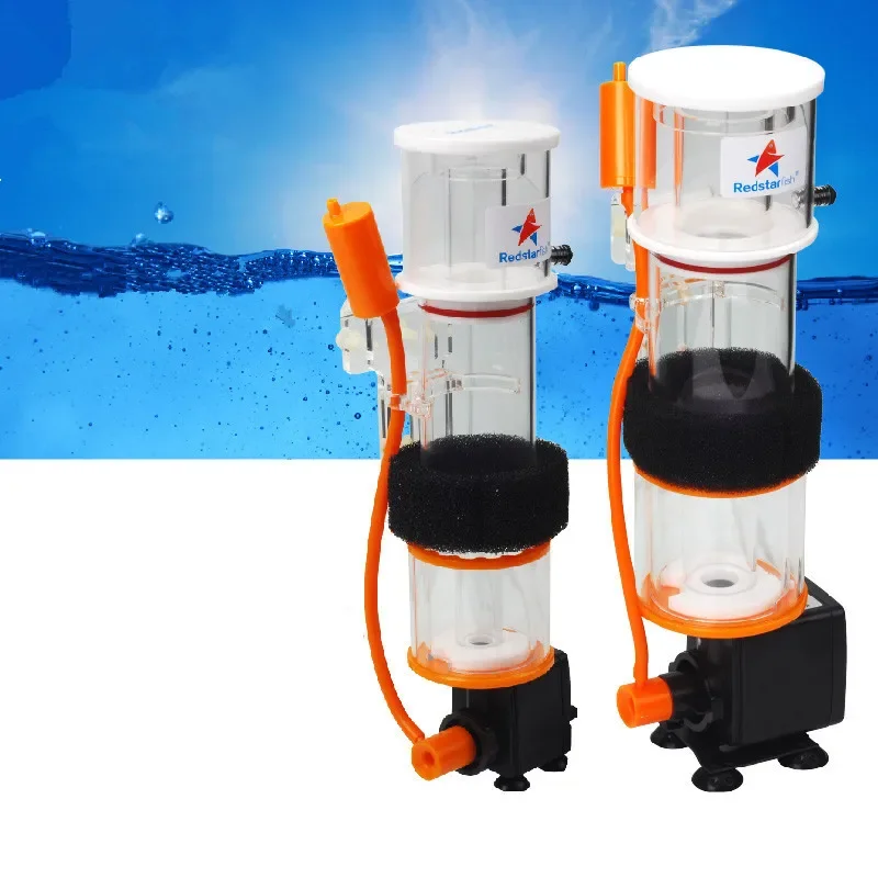 Nueva bomba de cepillo de aguja separador de proteínas para SQ-50 70 90 Mini separador de proteínas pequeño filtro de cilindro de Coral de huevos de pared incorporado