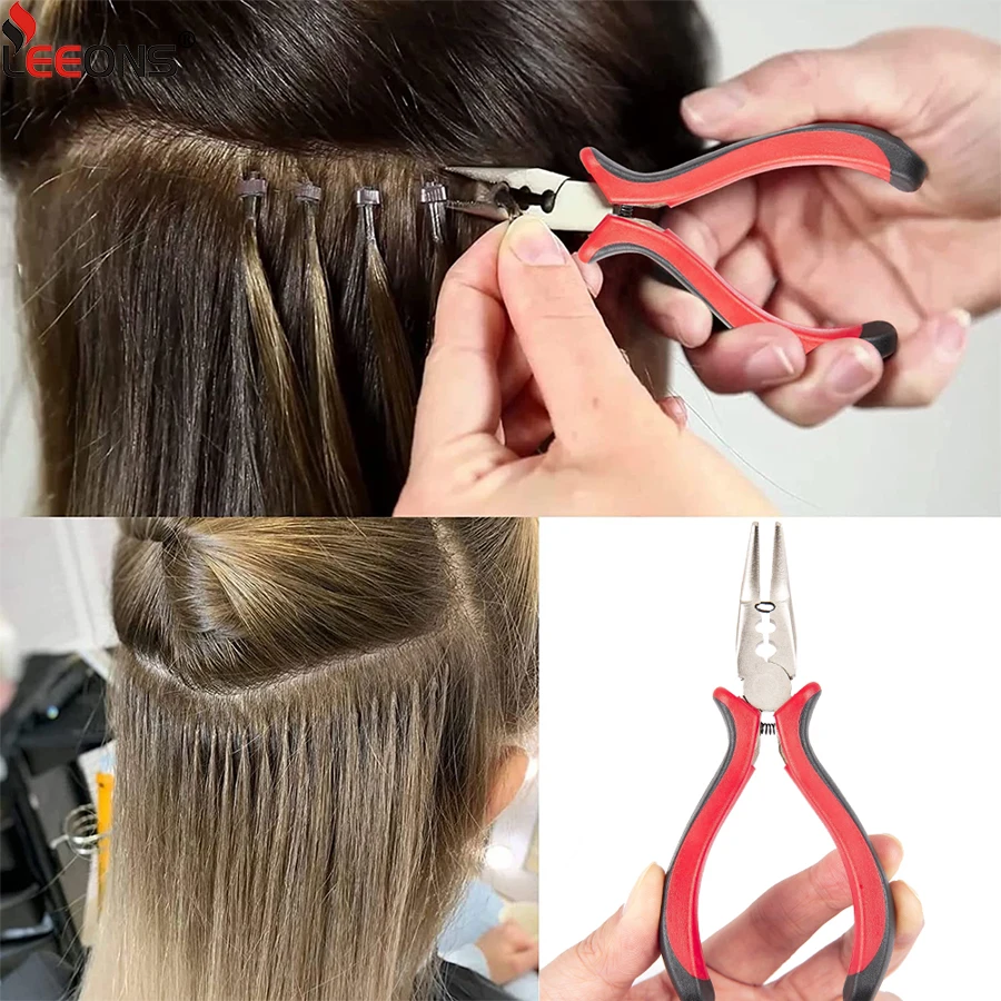 

3 Holes Pliers For Tip&Feather Hair Extension Tools Micro Nano Ring Hair Extension Opener And Removal Hair Extension Pliers