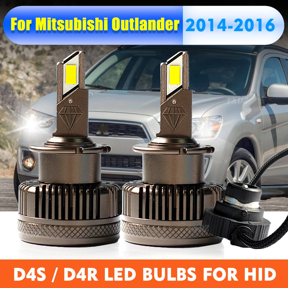 D4S Headlight LED Bulbs D4 led 6000K 55W D4R Lamp 42402 66440 HID Xenon Conversion Kit For 14-16 Mitsubishi Outlander 8301C463