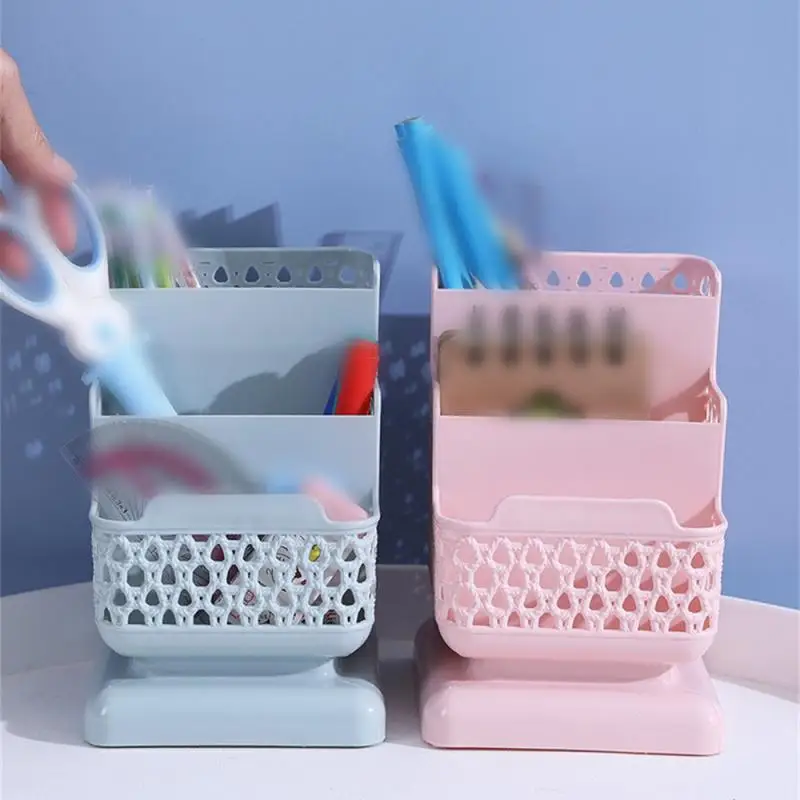 ليس من السهل الضرر صندوق تخزين الأدوات المكتبية سعة كبيرة صندوق تخزين مستحضرات التجميل سهل التنظيف حامل قلم مقاوم للاهتراء