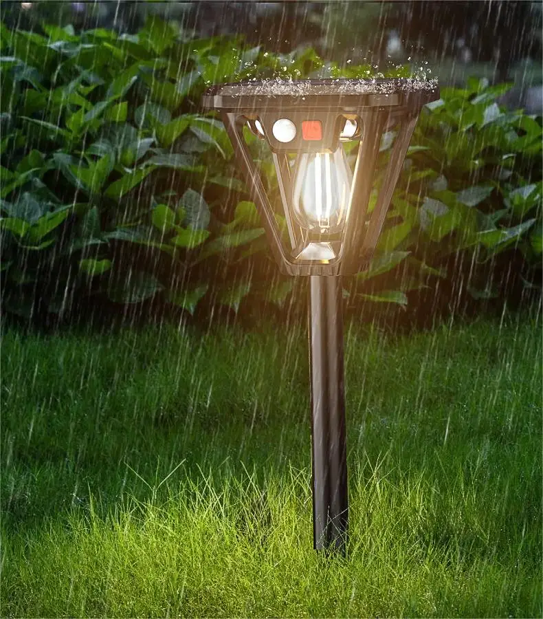 Sensor de movimento solar luz ao ar livre led iluminação à prova dwaterproof água dupla finalidade gramado luz de rua ao ar livre jardim varanda luz de parede