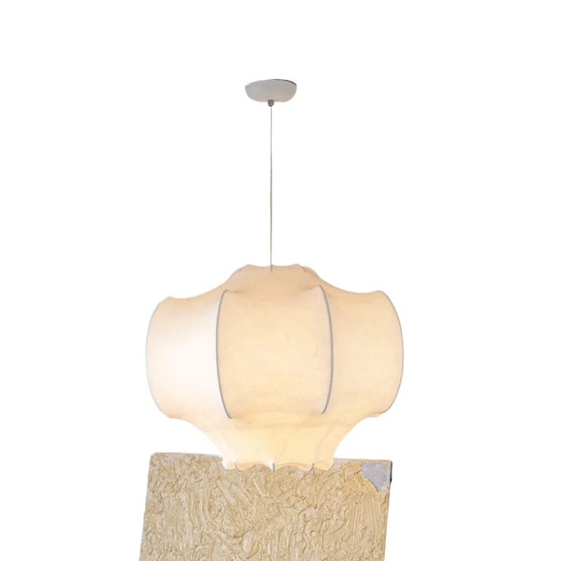 

Nordic silk designer chandelier, dining room art living room cloud lamp