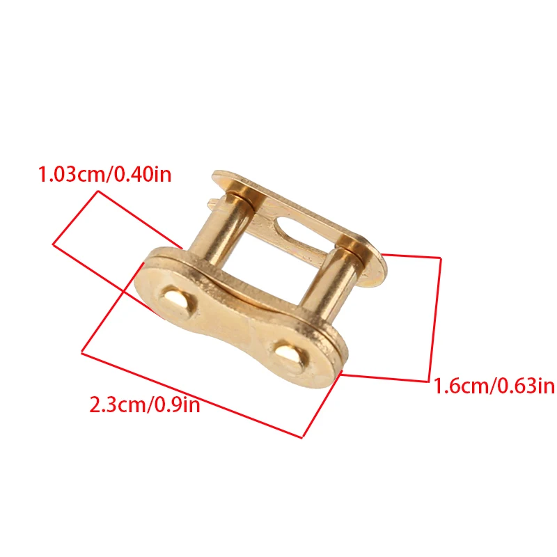 رابط سلسلة الدراجة النارية، 420 موصل سلسلة مع رابط حلقة O، رابط الموصل الرئيسي