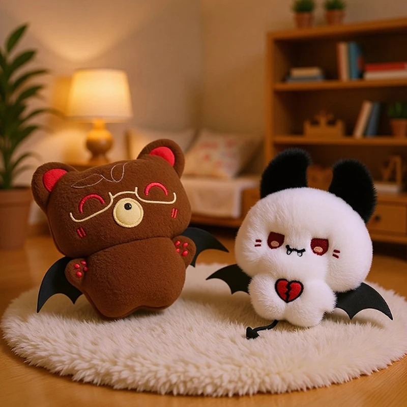 Room Decor Creative Halloween Ghost Plush Doll Pendant Soft Stuffed Toys Specter Keychain Gifts