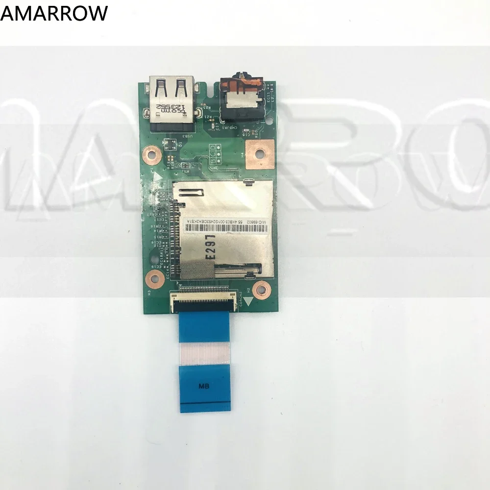 Original CardReader Board with Cable For Lenovo B580 B590 V580 Audio Sound USB Card 48.4TE03.011 48.4TE10.011 48.4TE11.011