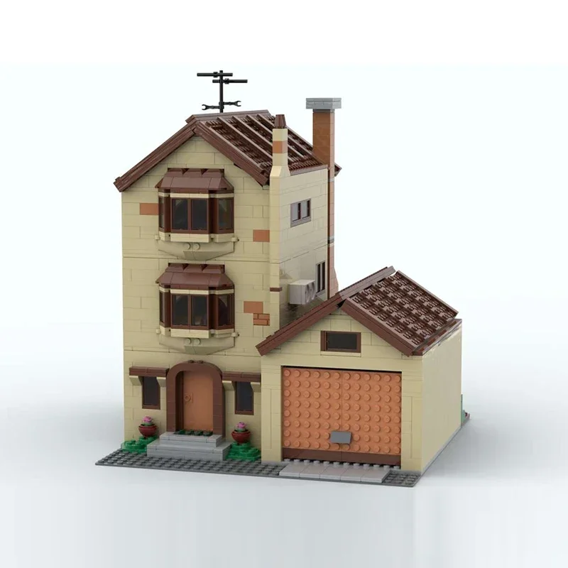 Popular Movie Street View Model MOC Building Bricks Yellow Doll Home Modular Technology Gifts Holiday Assemble Children Toy Suit