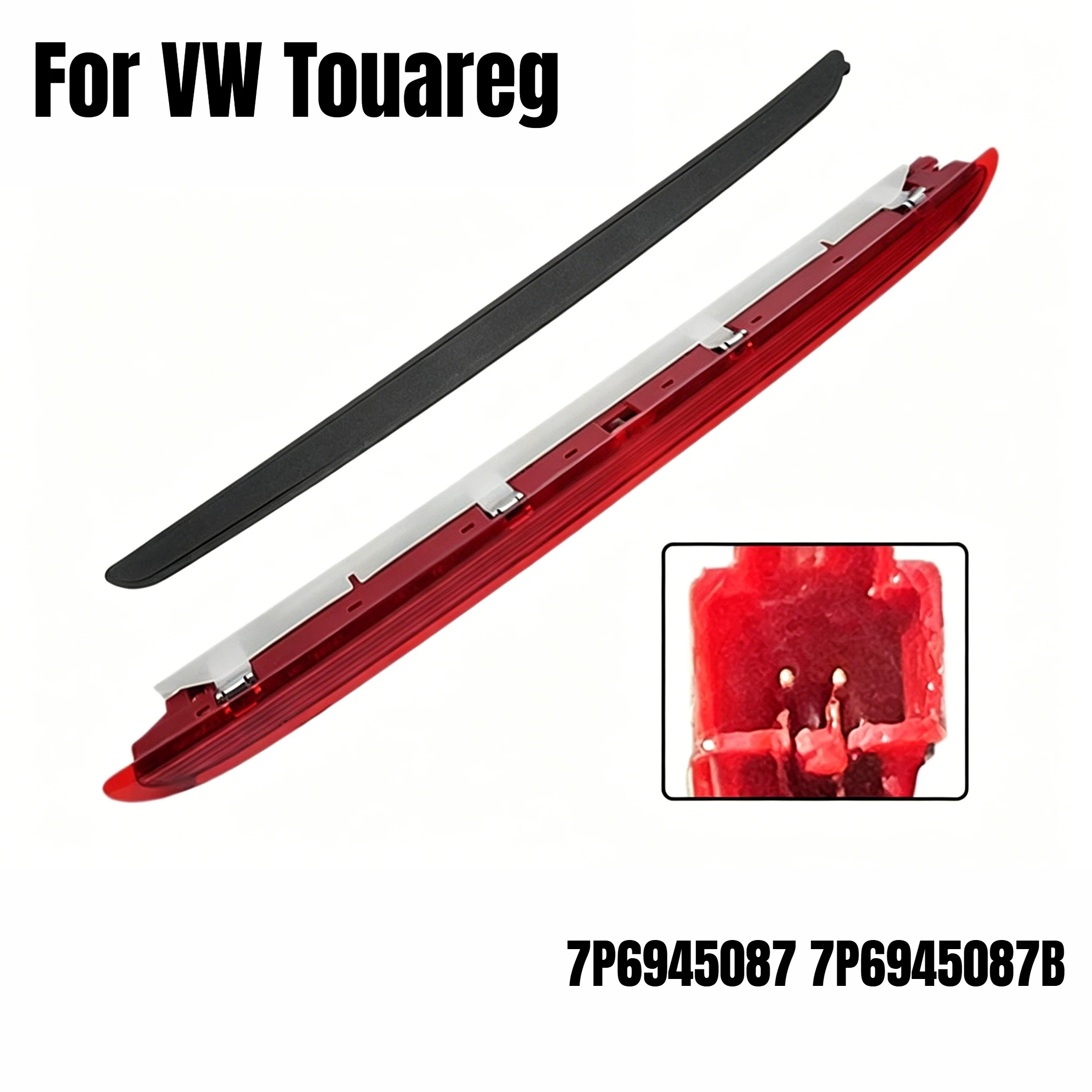 

High Mount 3rd Brake Light Lamp Warning Lamp High Brake Signal Light 7P6 945 087 B For VW Touareg 2011-2018 7P6945087 7P6945087B