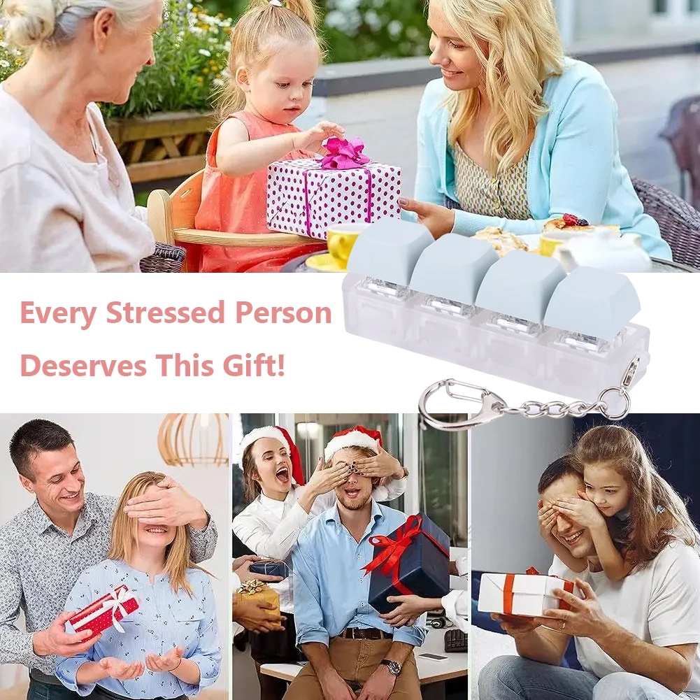 Keyboard Key  DIY Keyboard Decompression  Mechanical Key  Finger Keyboard Caps  for Adult Gifts To Relief Pass Time
