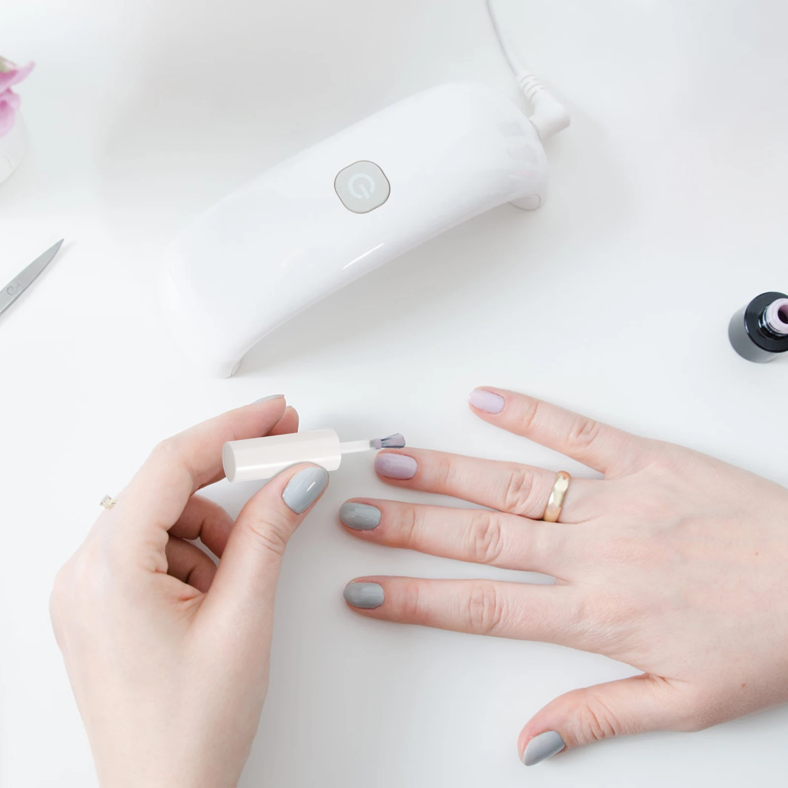 

50Pcs Liquid Brush Nail Polish Applicator Precise Even Application Ergonomic Handle Durable Deformation Resistant