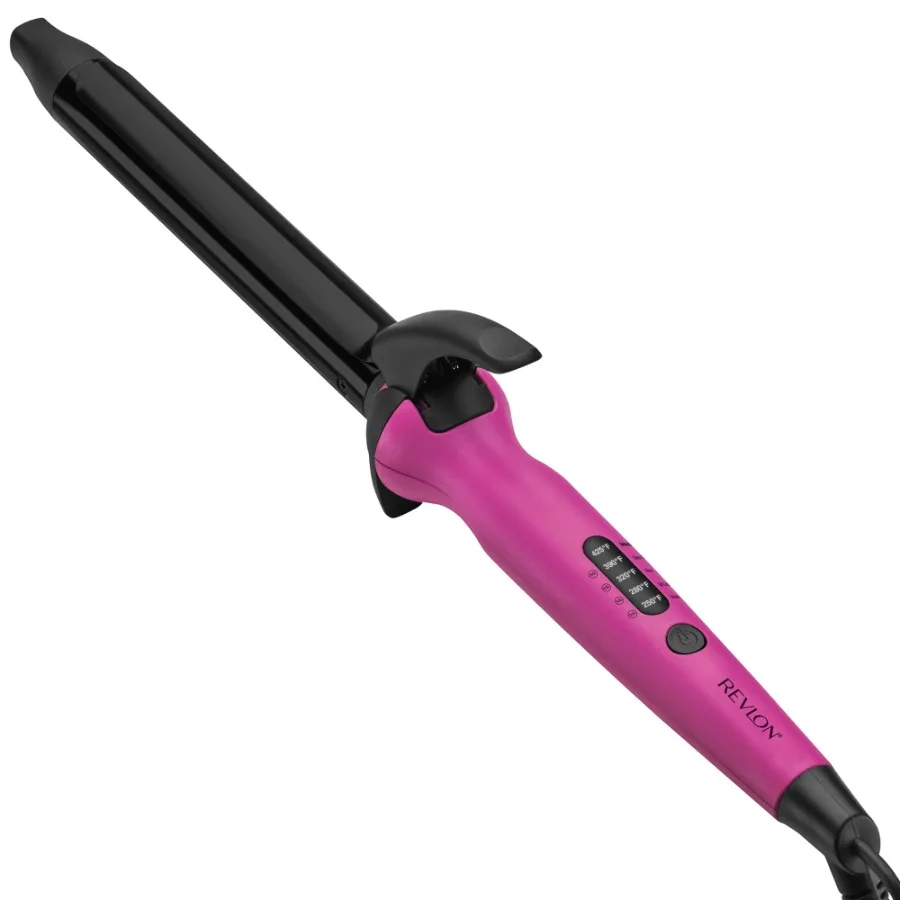 

Easy Heat 1 Precision Curling Iron in Pink for Professional-Looking Curls at Home Advanced Ceramic Heating Technology for Smoot