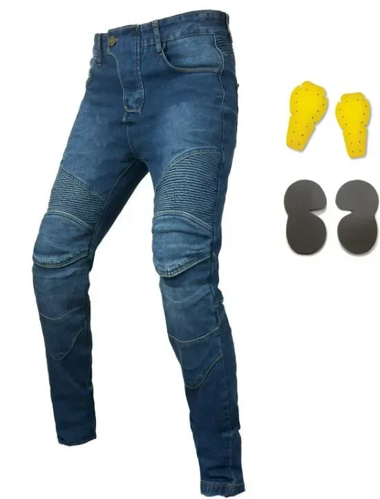 Equipamento de piloto equipamento de proteção jeans motocicleta anti-queda xxs a 5xl para quatro estações equitação jeans motorpoof calças de carga