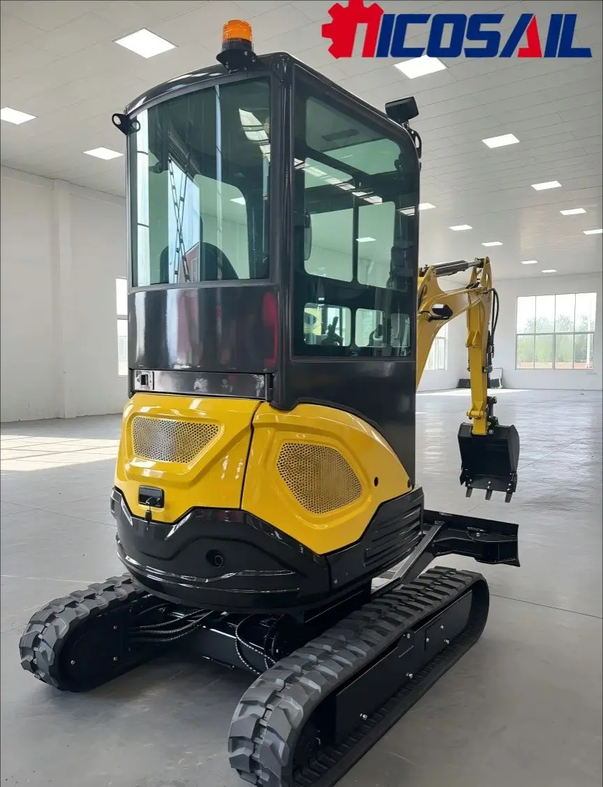 

2.5-ton hydraulic miniature crawler bucket excavator, CE and EPA certified small excavator