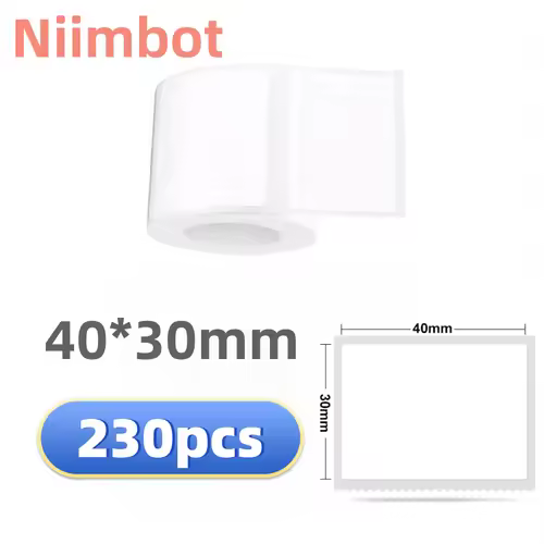 Niimbot B21/B1/B3S Thermal Label Sticker Paper Printable White 20-50mm Width Clothing Tag Commodity Price Food Self-Adhesive - Image 16