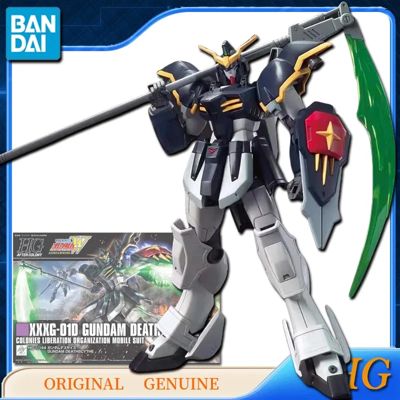 Bandai Original Genuine HG XXXG-01D GUNDAM DEATHSCYTHE Anime Figures Toys for Boys Girls Kids Gift Collectible Model Ornaments