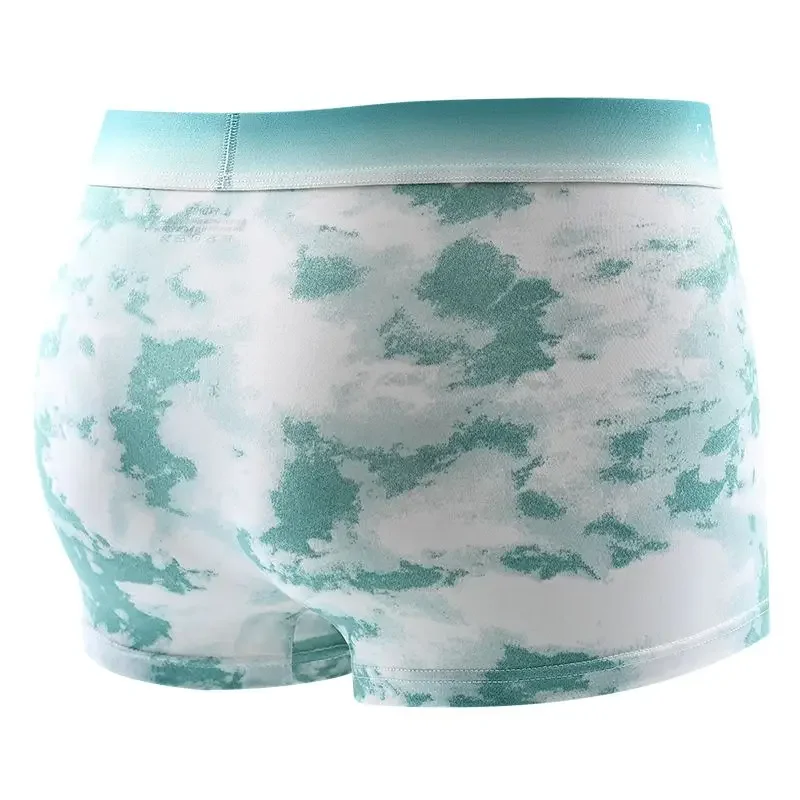 メンズ アイス シルク ボクサー ショーツ 4 枚 バルク - 3D U 凸冷却下着 |   通気性速乾 L-6XL 卸売