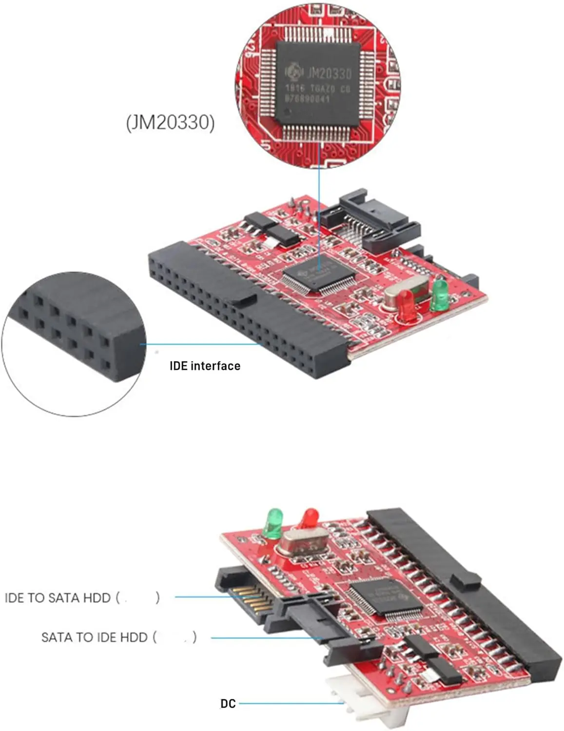 2 in 1 IDE to SATA / SATA to IDE Adapter Converter 3.5