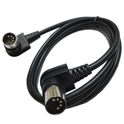 90 degree MIDI DIN 5PIN Male to Male Cable MIDI 5 Pin Plug to 5 Pin DIN Audio Extension Male Cable din-5pin M/M Cable Adapter