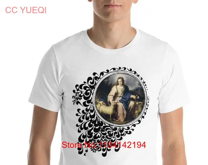 The Divine Shepherdess catholic unisex shirt 9 colors religious art Divina Pastora Virgin Mary shirts T