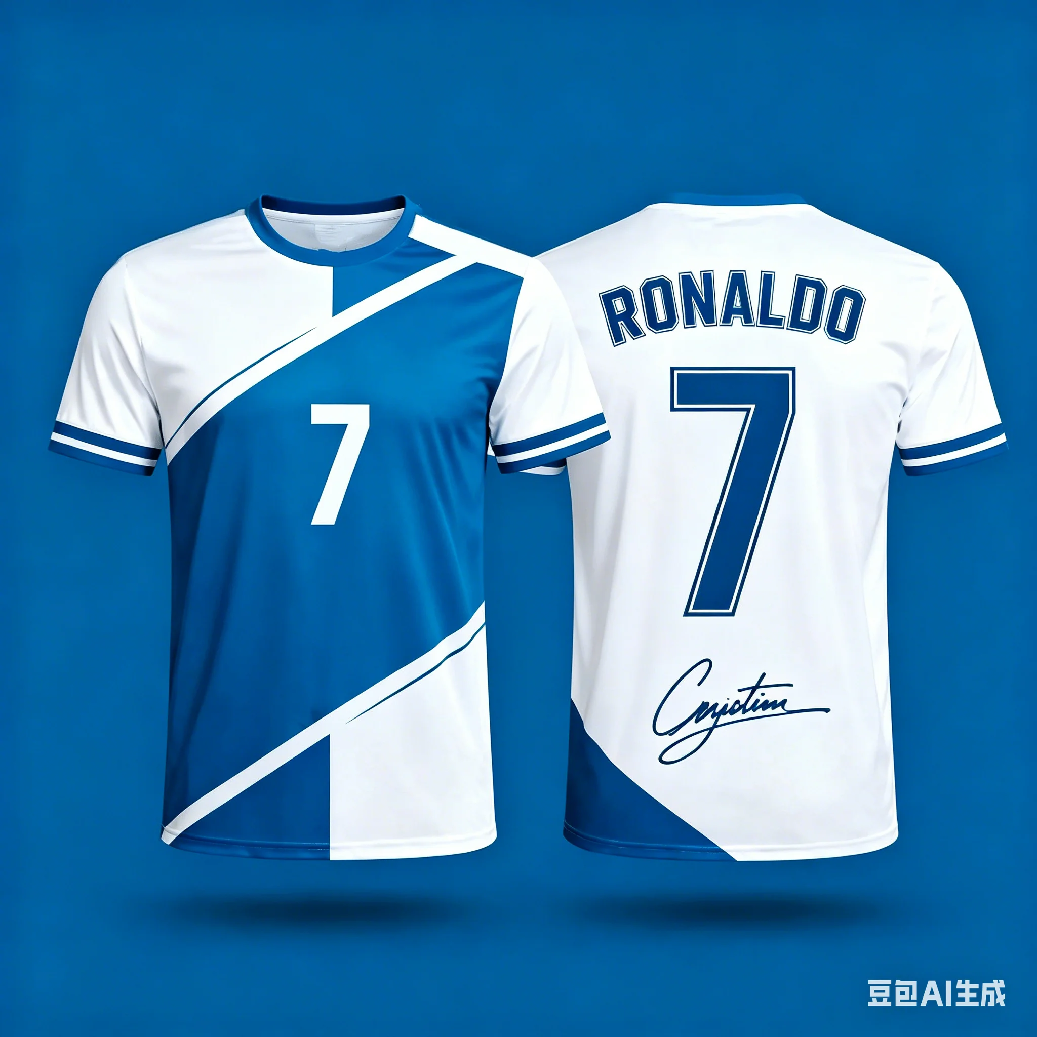 New Summer Style #Ronaldo No.7 #Color-Block Printed Quick-Dry Casual Oversized Sports T-Shirt for Adults and Kids