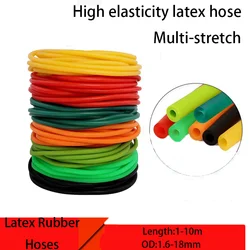 Nature Latex Rubber Hoses New Arrive Color IDxOD 1.6~10mm High Resilient Surgical Medical Tube Elastic Band Slingshot Catapult