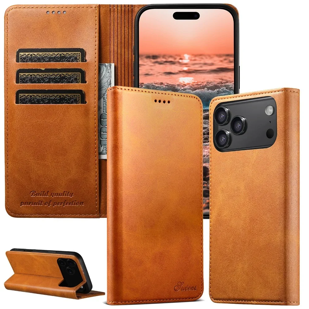 

Magnetic Flip Phone Cover with Wallet Case for Samsung Galaxy S25 S24 S23 Ultra S22 Plus