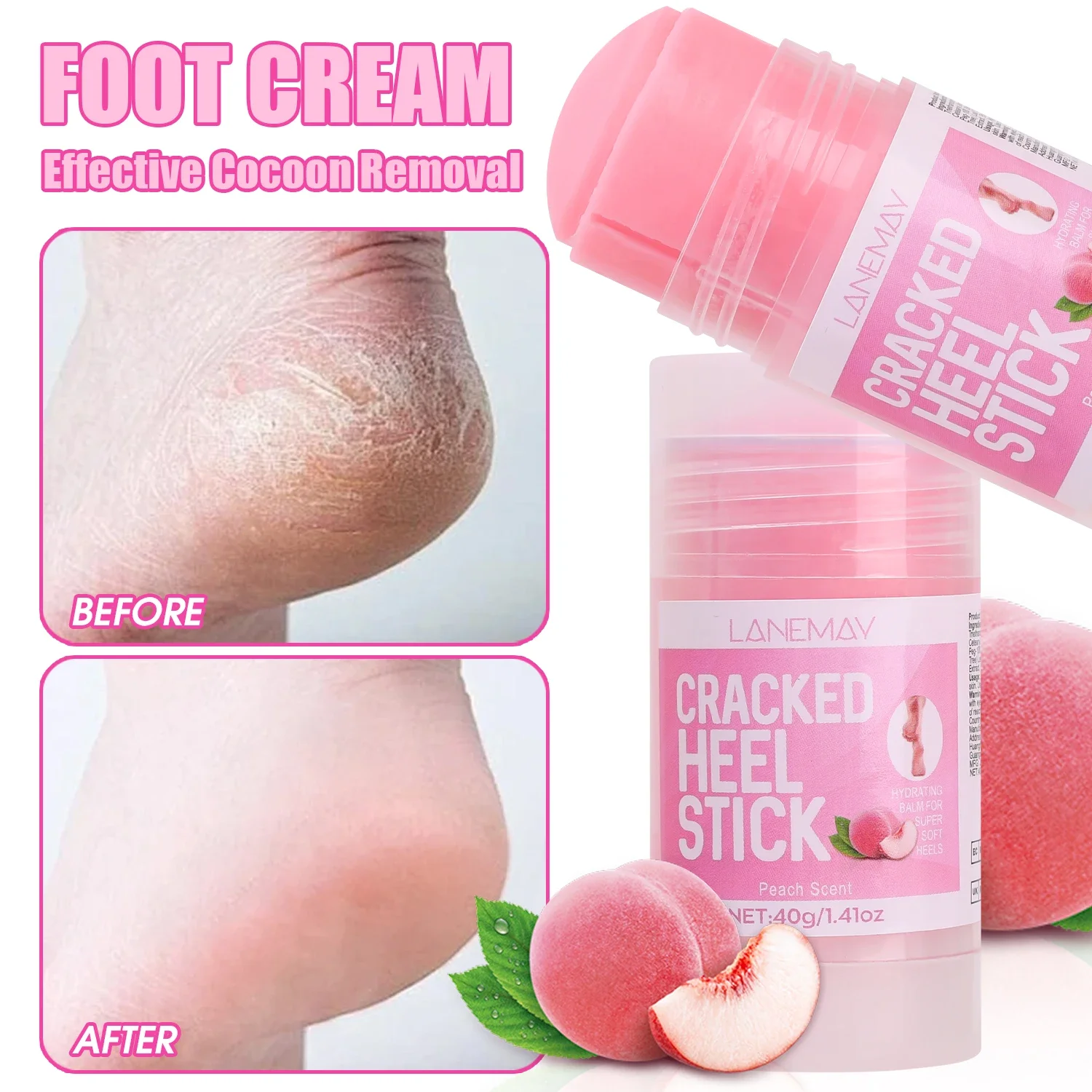 Crema hidratante para el cuidado de los pies, eliminación de grietas antisecado, piel muerta, cuidado de los pies y las manos, crema suavizante para callos y agrietados