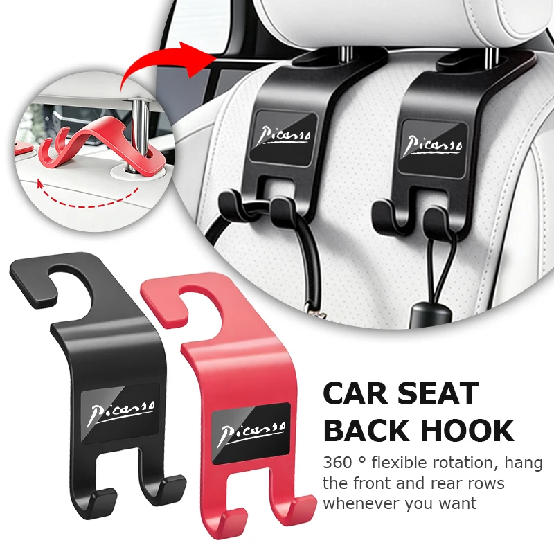 Car Seat Back Hook Mobile Phone Bracket Handbag Hanger Interior Accessories For Citroen Nemo Picasso VTS Xsara C1 C2 C3 C4 C4L