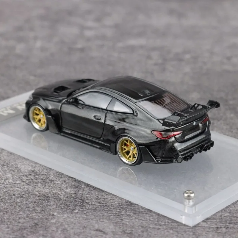 SW 1/64 G82 M4 ADRO BODY KIT Alle Carbon Zwarte Legering Motorvoertuig Speelgoed spuitgieten Metalen Model Collectie jongen Kerstcadeaus