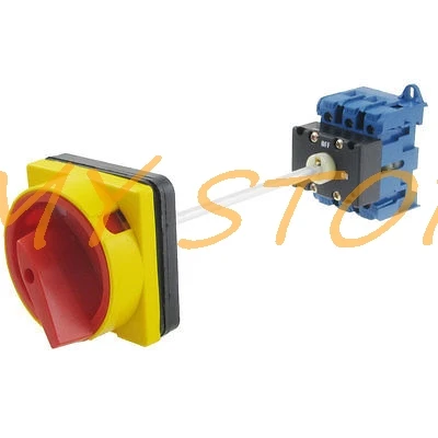AC 240V 440V 25A ON/OFF 2 Position 35mm DIN Rail Rotary Universal Cam Changeover Switch SZD11-25
