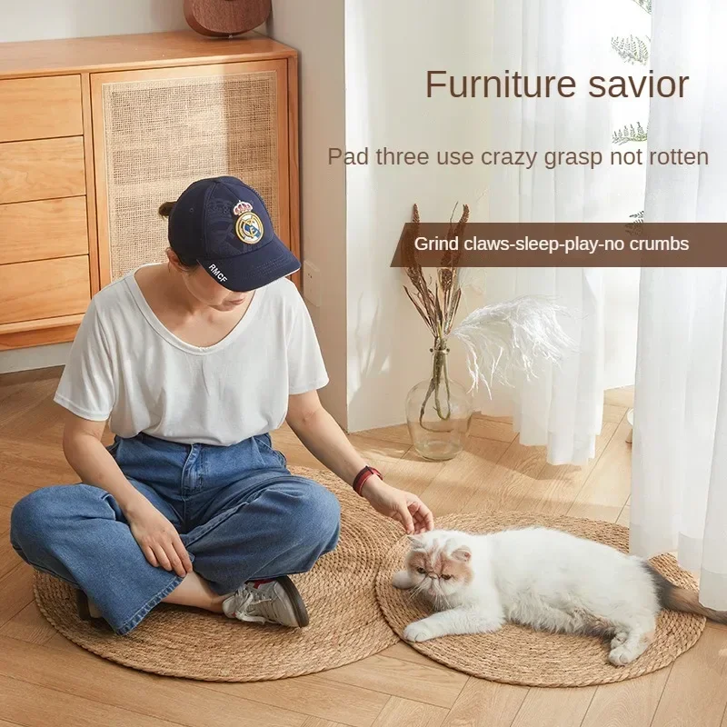 Larger cat scratching board, large grinding claw cat toy, wear-resistant and scratch-resistant, can't drop debris