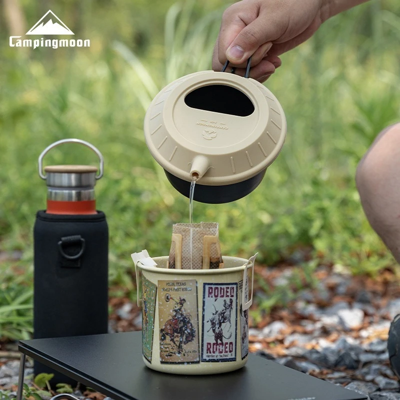 CAMPINGMOON Outdoor Food Grade Silicone Paired With Xuela Bowl Camping Coffee Hand Pot Lid Xuela Bowl Universal Pot lid