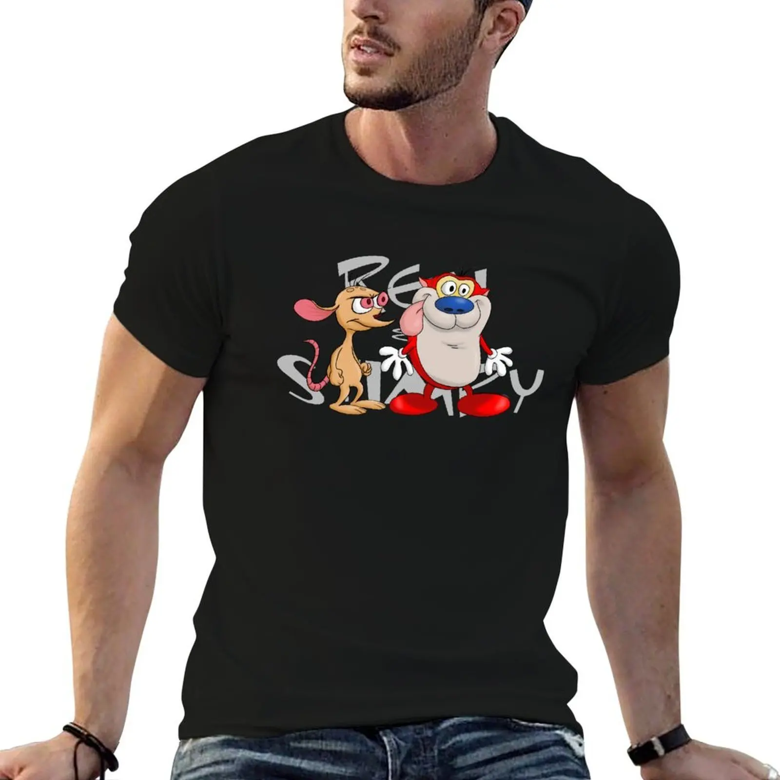 

Ren and Stimpy Duo T-Shirt printed t shirts for man t shirt man luxury T-Shirt