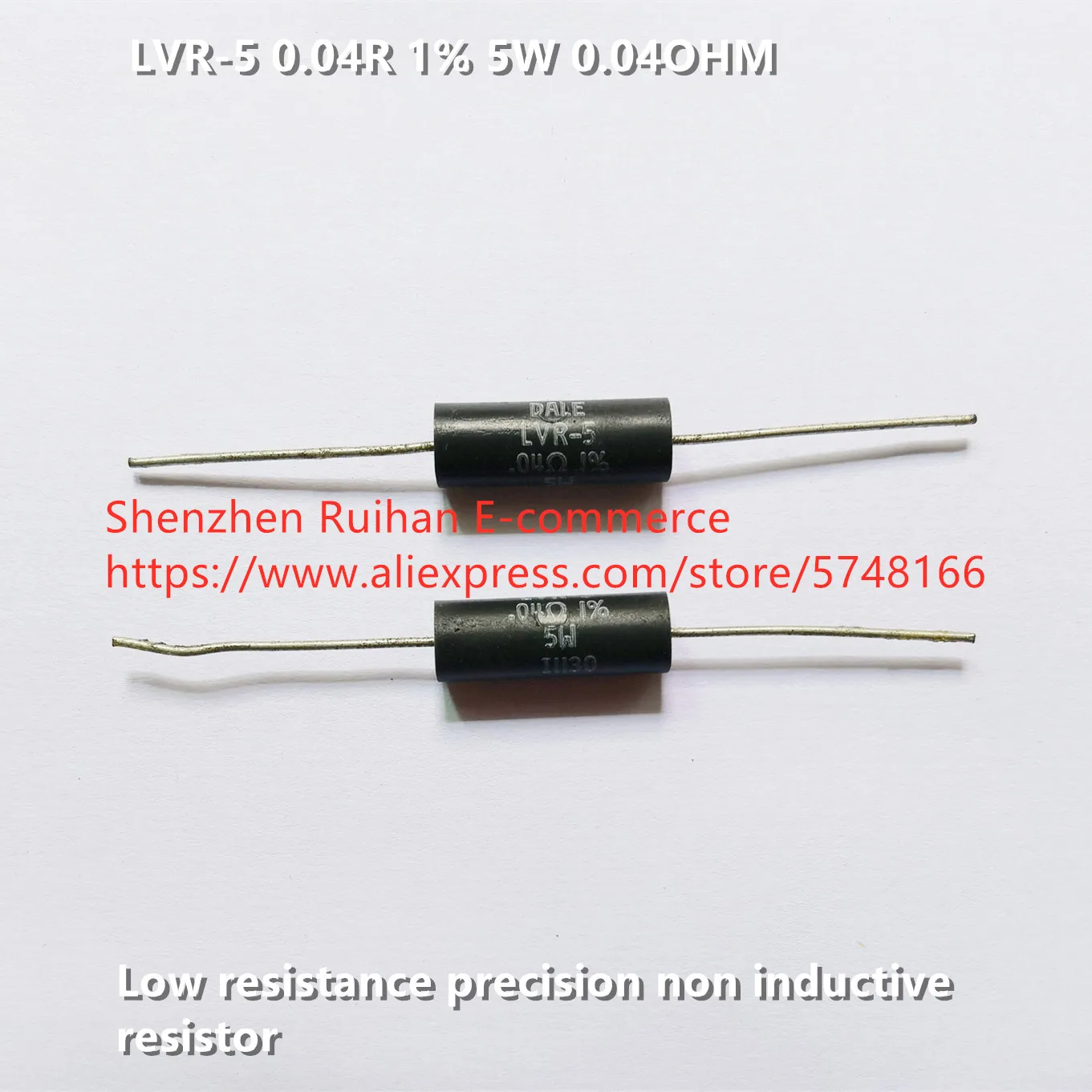 Original new 100% LVR-5 0.04R 1% 5W 0.04OHM low resistance precision non inductive resistor (Inductor)
