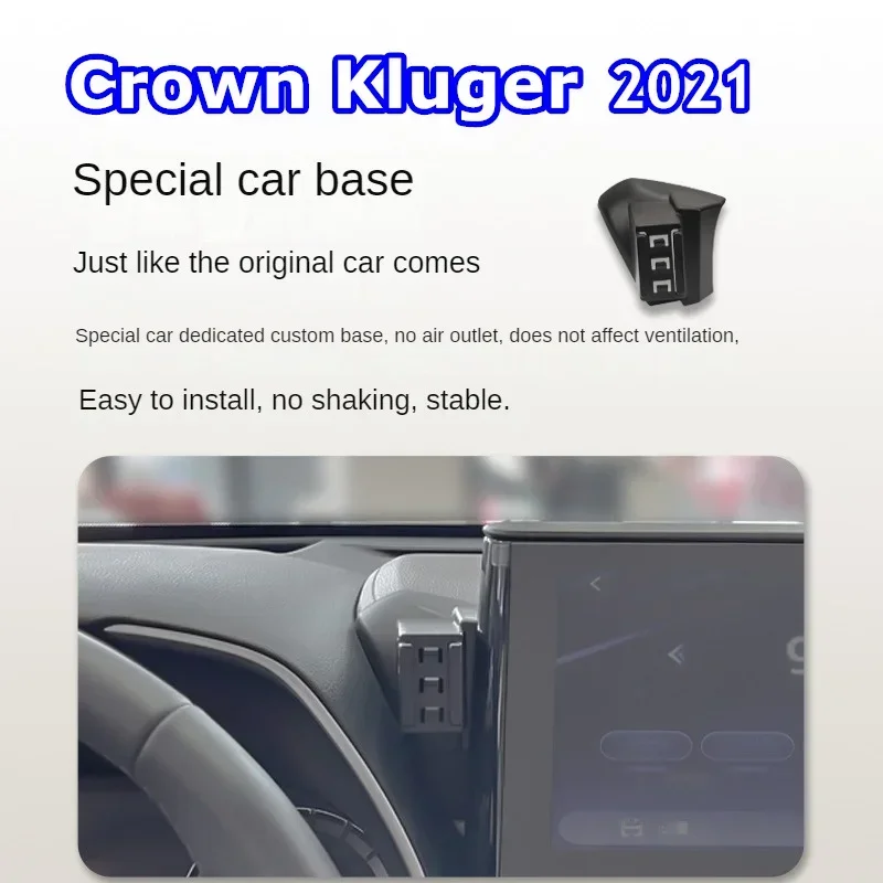 

2021 For Toyota Crown Kluger Mobile Phone Holder Wireless Charger Car Mount Navigation Bracket GPS Support