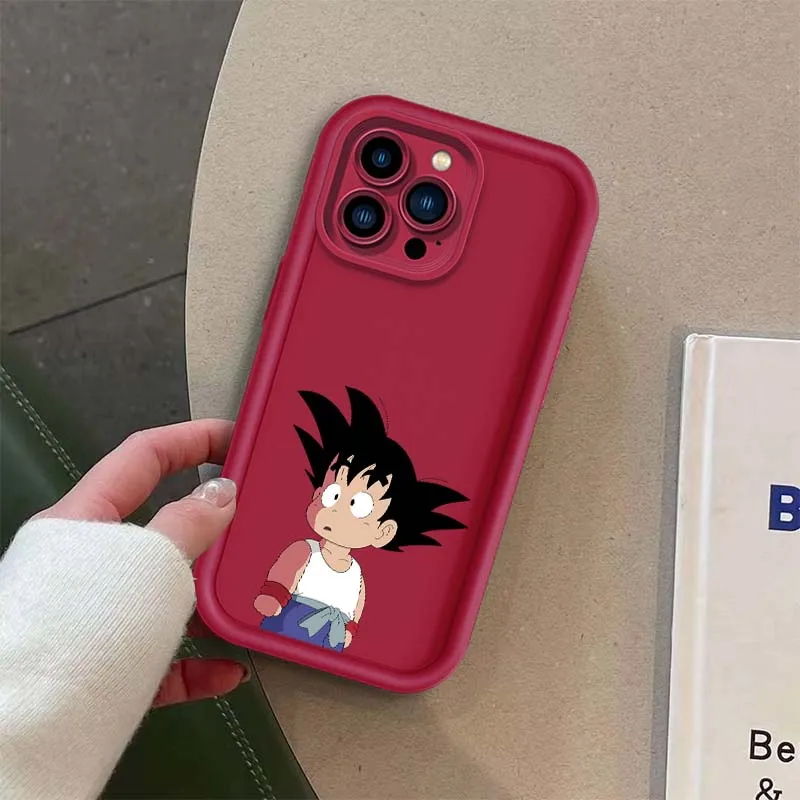 D-dragon ball dos desenhos animados goku capa para apple iphone 17 16 15 14 13 12 11 plus pro max olho escada caso de telefone