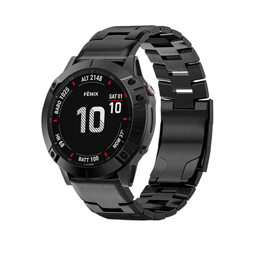 Garmin-Pulseira de relógio de titânio metal Quick Fit, Pulseira para Fenix 7X, 7 Solar, 6 Pro, 5 Plus, Instinct, Correia Epix Gen2, 22mm, 26mm