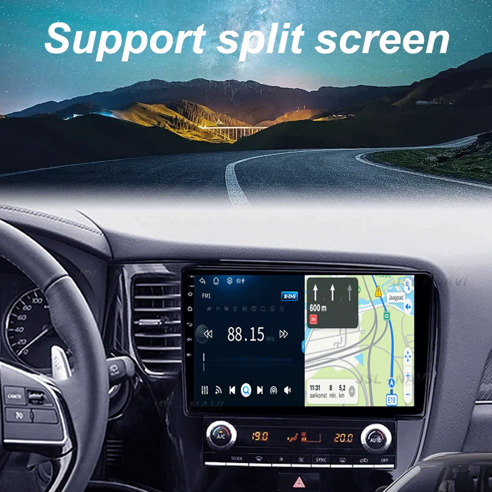 أندرويد 15 Carplay Auto 2K شاشة راديو السيارة مشغل وسائط متعددة لميتسوبيشي أوتلاندر 3 GF0W GG0W 2018 - 2021 Autoradio ستيريو #4